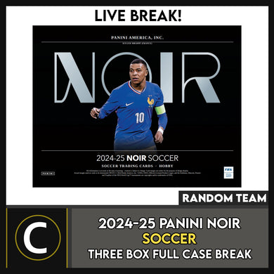 2024/25 PANINI NOIR SOCCER 1 BOX BREAK #S3109 - RANDOM TEAMS
