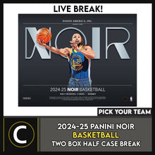 Load image into Gallery viewer, 2024-25 PANINI NOIR BASKETBALL 2 BOX (HALF CASE) BREAK #B3226 - PICK YOUR TEAM