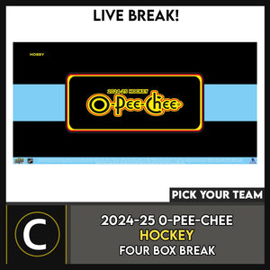 2024-25 O-PEE-CHEE HOCKEY 4 BOX BREAK #H3460 - PICK YOUR TEAM