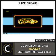 Load image into Gallery viewer, 2024-25 O-PEE-CHEE HOCKEY 8 BOX (HALF CASE) BREAK #H3459 - PICK YOUR TEAM