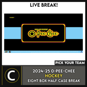2024-25 O-PEE-CHEE HOCKEY 8 BOX (HALF CASE) BREAK #H3459 - PICK YOUR TEAM