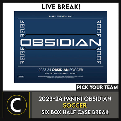2024 PANINI OBSIDIAN FOOTBALL 6 BOX (HALF CASE) BREAK #F3243 - PICK YOUR TEAM