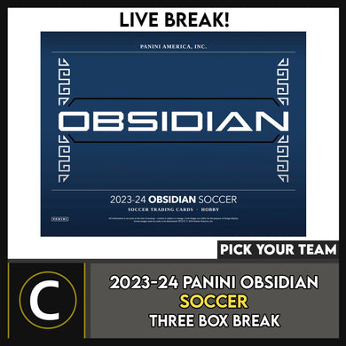 2024 PANINI OBSIDIAN FOOTBALL 1 BOX BREAK #F3245 - PICK YOUR TEAM
