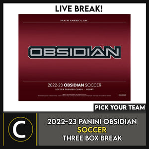 2022/23 PANINI OBSIDIAN SOCCER 3 BOX BREAK #S2004 - PICK YOUR TEAM