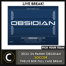 Load image into Gallery viewer, 2024 PANINI OBSIDIAN FOOTBALL 12 BOX (FULL CASE) BREAK #F3242 - PICK YOUR TEAM