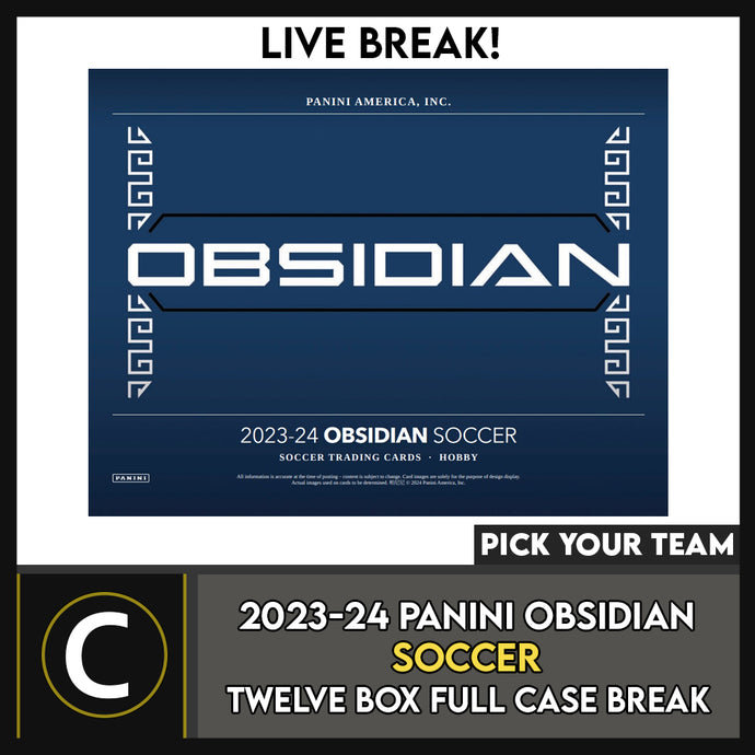 2024 PANINI OBSIDIAN FOOTBALL 12 BOX (FULL CASE) BREAK #F3242 - PICK YOUR TEAM