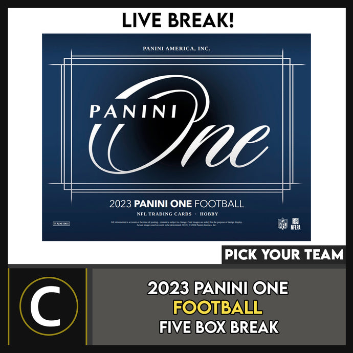 2023 PANINI ONE FOOTBALL 5 BOX BREAK #F3135 - PICK YOUR TEAM