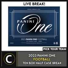 Load image into Gallery viewer, 2023 PANINI ONE FOOTBALL 10 BOX (HALF CASE) BREAK #F3134 - PICK YOUR TEAM