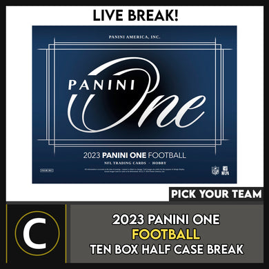 2023 PANINI ONE FOOTBALL 10 BOX (HALF CASE) BREAK #F3134 - PICK YOUR TEAM