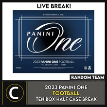 Load image into Gallery viewer, 2023 PANINI ONE FOOTBALL 10 BOX (HALF CASE) BREAK #F3137 - RANDOM TEAMS