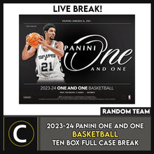 Load image into Gallery viewer, 2023-24 PANINI ONE &amp; ONE BASKETBALL 10 BOX (FULL CASE) BREAK #B3158 - RANDOM TEAMS