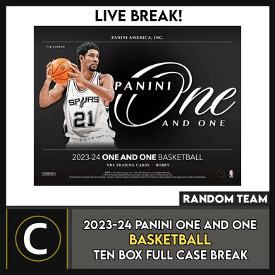 2023-24 PANINI ONE & ONE BASKETBALL 10 BOX (FULL CASE) BREAK #B3158 - RANDOM TEAMS