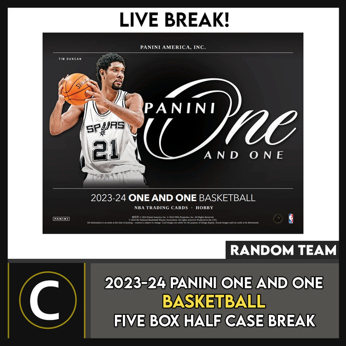 2023-24 PANINI ONE & ONE BASKETBALL 5 BOX (HALF CASE) BREAK #B3159 - RANDOM TEAMS