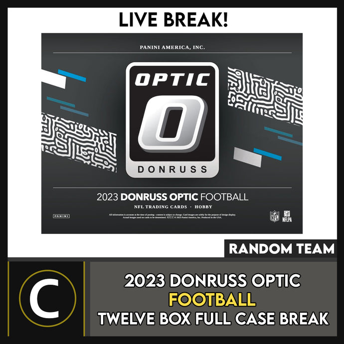 2023 DONRUSS OPTIC FOOTBALL 12 BOX (FULL CASE) BREAK #F3125 - RANDOM TEAMS