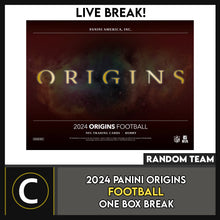 Load image into Gallery viewer, 2024 PANINI ORIGINS FOOTBALL 1 BOX BREAK #F3186 - RANDOM TEAMS