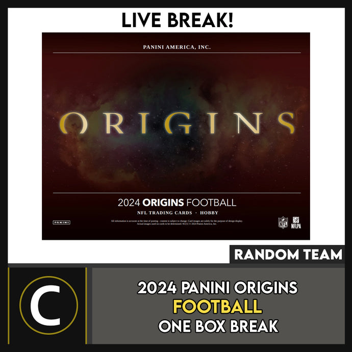 2024 PANINI ORIGINS FOOTBALL 1 BOX BREAK #F3186 - RANDOM TEAMS