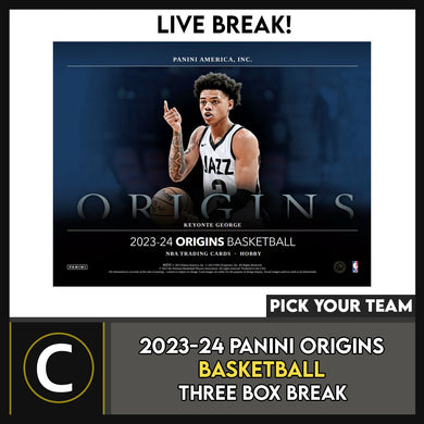 2023-24 PANINI ORIGINS BASKETBALL 3 BOX BREAK #B3071 - PICK YOUR TEAM