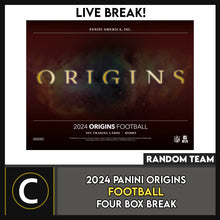 Load image into Gallery viewer, 2024 PANINI ORIGINS FOOTBALL 4 BOX BREAK #F3185 - RANDOM TEAMS