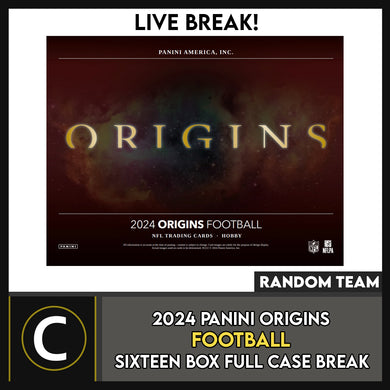 2024 PANINI ORIGINS FOOTBALL 16 BOX (FULL CASE) BREAK #F3184 - RANDOM TEAMS