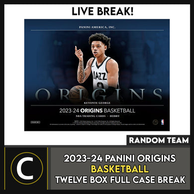2023-24 PANINI ORIGINS BASKETBALL 12 BOX (FULL CASE) BREAK #B3072 - RANDOM TEAMS