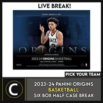 2023-24 PANINI ORIGINS BASKETBALL 6 BOX (HALF CASE) BREAK #B3070 - PICK YOUR TEAM