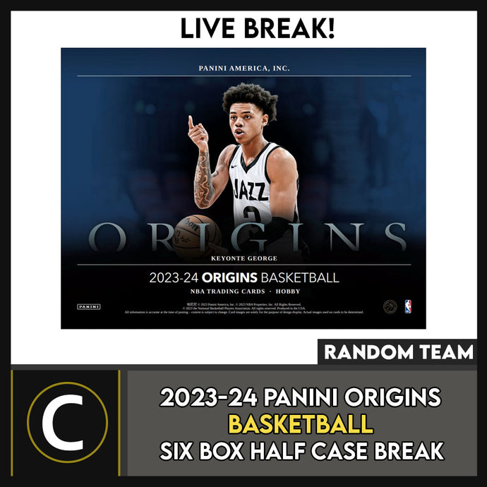 2023-24 PANINI ORIGINS BASKETBALL 6 BOX (HALF CASE) BREAK #B3073 - RANDOM TEAMS