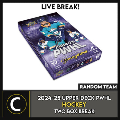 2024-25 UPPER DECK PWHL HOCKEY 2 BOX BREAK #H3619 - RANDOM TEAM