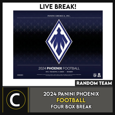 2024 PANINI PHOENIX FOOTBALL 4 BOX BREAK #F3291 - RANDOM TEAMS