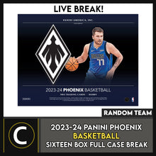 Load image into Gallery viewer, 2023-24 PANINI PHOENIX BASKETBALL 16 BOX (FULL CASE) BREAK #B3133 - RANDOM TEAMS