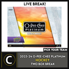 Load image into Gallery viewer, 2023-24 O-PEE-CHEE PLATINUM HOCKEY 2 BOX BREAK #H3338