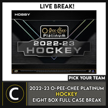 Load image into Gallery viewer, 2022-23 O-PEE-CHEE PLATINUM HOCKEY 8 BOX (FULL CASE) BREAK #H3057 - PICK YOUR TEAM