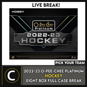 2022-23 O-PEE-CHEE PLATINUM HOCKEY 8 BOX (FULL CASE) BREAK #H3057 - PICK YOUR TEAM