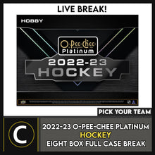 Load image into Gallery viewer, 2022-23 O-PEE-CHEE PLATINUM HOCKEY 8 BOX (FULL CASE) BREAK #H3204 - PICK YOUR TEAM
