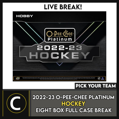2022-23 O-PEE-CHEE PLATINUM HOCKEY 8 BOX (FULL CASE) BREAK #H3204 - PICK YOUR TEAM
