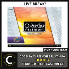 Load image into Gallery viewer, 2023-24 O-PEE-CHEE PLATINUM HOCKEY 4 BOX (HALF CASE) BREAK #H3337