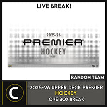 Load image into Gallery viewer, 2025-26 UPPER DECK PREMIER HOCKEY 1 BOX BREAK #H3822 - RANDOM TEAM