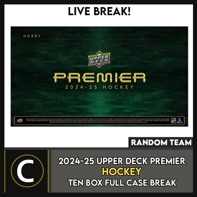 2024-25 UPPER DECK PREMIER HOCKEY 5 BOX (HALF CASE) BREAK #H3635 - RANDOM TEAM