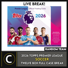 Load image into Gallery viewer, 2026 TOPPS PREMIER LEAGUE SOCCER 12 BOX (FULL CASE) BREAK #S3103 - RANDOM TEAMS