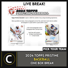 Load image into Gallery viewer, 2024 TOPPS PRISTINE BASEBALL 1 BOX BREAK #A3204 - PICK YOUR TEAM