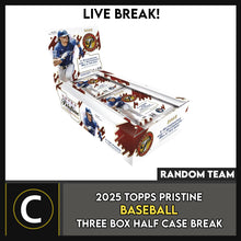 Load image into Gallery viewer, 2025 TOPPS PRISTINE BASEBALL 3 BOX (HALF CASE) BREAK #A3399 - RANDOM TEAMS