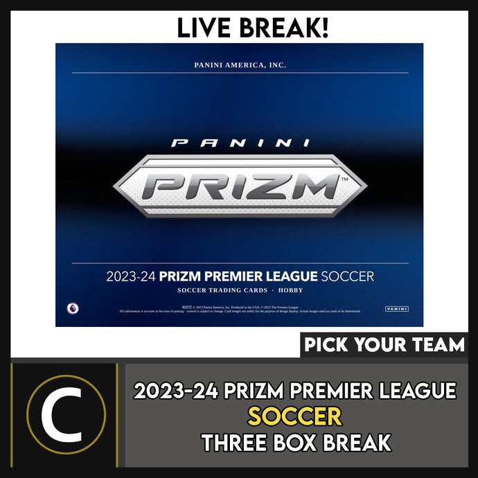 2023-24 PANINI PRIZM PREMIER LEAGUE SOCCER 3 BOX BREAK #S3012 - PICK YOUR TEAM