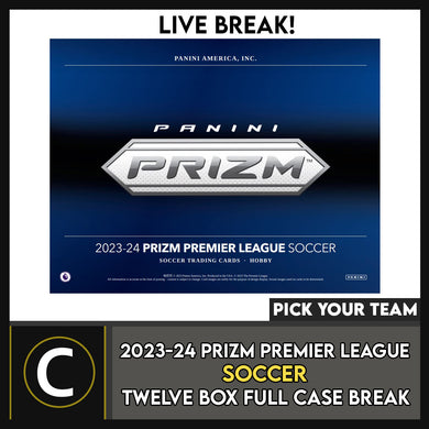 2023-24 PANINI PRIZM PREMIER LEAGUE SOCCER 12 BOX (FULL CASE) BREAK #S3010 - PICK YOUR TEAM