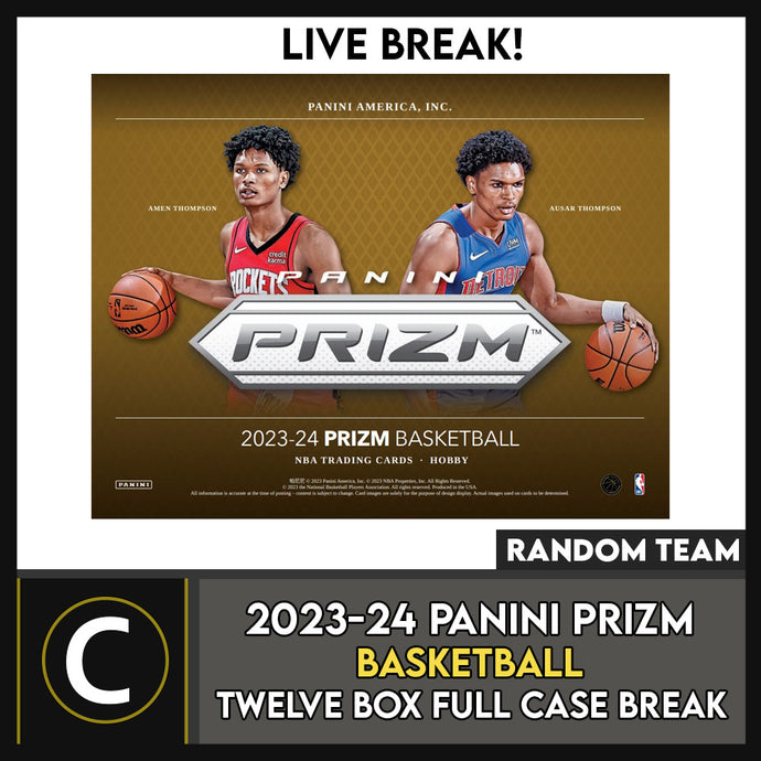 2023-24 PANINI PRIZM BASKETBALL 12 BOX (FULL CASE) BREAK #B3051 - RANDOM TEAMS