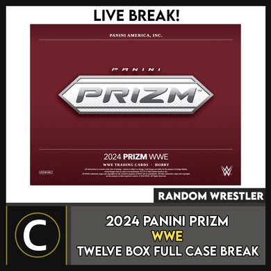 2024 PANINI PRIZM WWE WRESTLING 12 BOX (FULL CASE) BREAK #N3022 - RANDOM LETTER