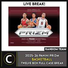 Load image into Gallery viewer, 2025-26 PANINI PRIZM BASKETBALL 12 BOX (FULL CASE) BREAK #B3292 - RANDOM TEAMS