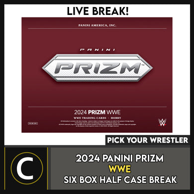 2024 PANINI PRIZM WWE WRESTLING 6 BOX (HALF CASE) BREAK #N3020 - PICK YOUR LETTER