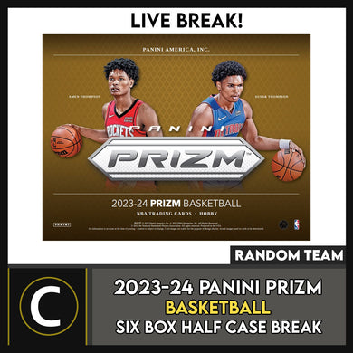 2023-24 PANINI PRIZM BASKETBALL 6 BOX (HALF CASE) BREAK #B3053 - RANDOM TEAMS