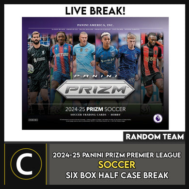 2024/25 PANINI PRIZM EPL SOCCER 6 BOX (HALF CASE) BREAK #S3055 - RANDOM TEAMS