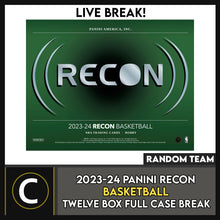 Load image into Gallery viewer, 2023-24 PANINI RECON BASKETBALL 12 BOX (FULL CASE) BREAK #B3077 - RANDOM TEAMS
