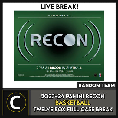 2023-24 PANINI RECON BASKETBALL 12 BOX (FULL CASE) BREAK #B3077 - RANDOM TEAMS
